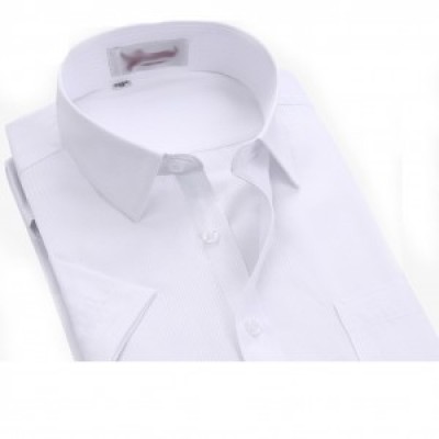 SKST007 homemade slim short-sleeved shirt style, making professional shirt style, custom-made men's short-sleeved shirt style, short-sleeved shirt manufacturer side view